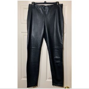 Black Faux Leather Pants